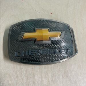 Chevrolet Belt Buckle with Yellow Logo used dirty